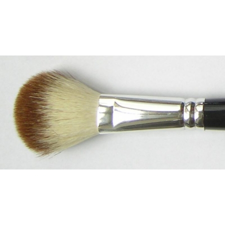 Pędzel do pudru Goat Hair White/Brown
