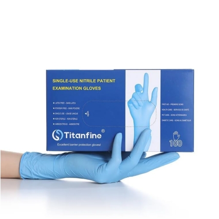Rękawiczki nitrylowe Titanfine M (100)