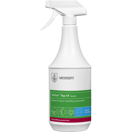Gotowy preparat do mycia i dezynfekcji powierzchni Velox Top AF, spray 1l